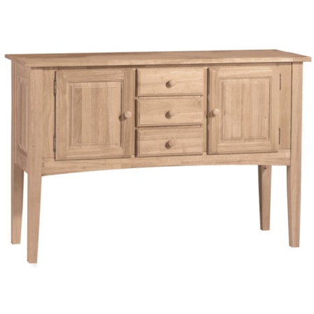 2-Door 3-Drawer Huntboard Server