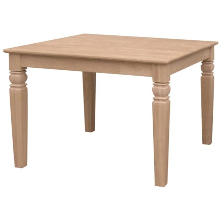 Solid Top Java Square Table