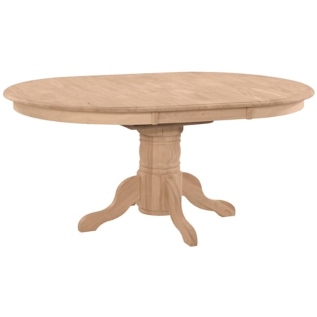 Butterfly Leaf Oval Pedestal Dining Table