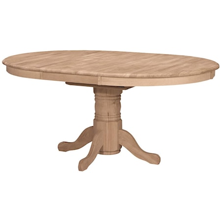 Oval Butterfly Leaf Pedestal Table