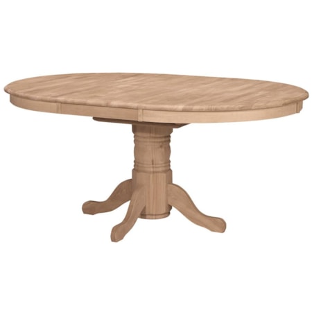 Oval Butterfly Leaf Pedestal Table