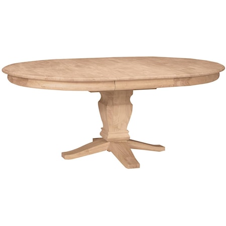 Butterfly Leaf Oval Pedestal Table