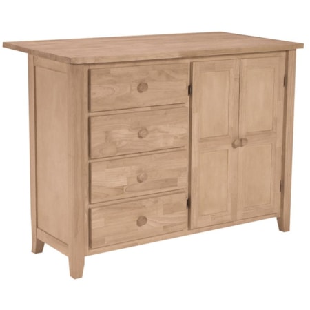 Work Center with Breakfast Bar