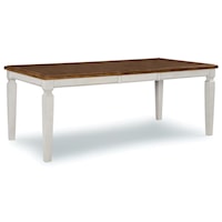 Transitional Rectangular Extension Dining Table