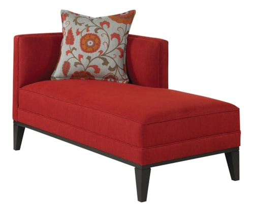 Hayward RAF Chaise with High Tapered Wood Legs 