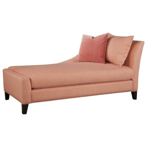 Carraway LAF Chaise with Mocha Finished Legs