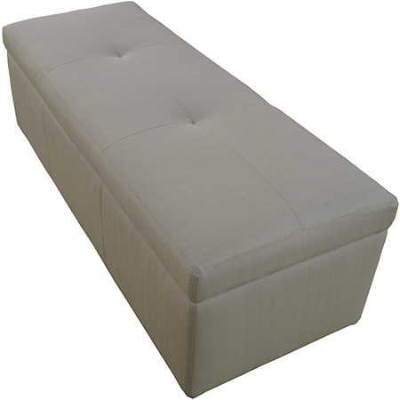 Bogart Upholstered Storage Bench with Casters