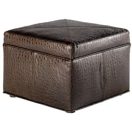 Fortuna Leather Cube Ottoman
