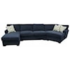 Jonathan Louis Choices - Aries 3-Pc Chaise Sectional w/ Pluma Plush Cushion