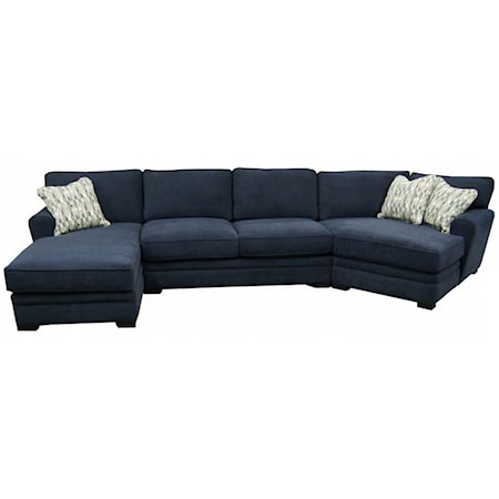 3-Piece Chaise Cuddler Sectional