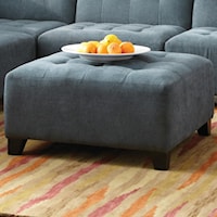 Contemporary Ottoman with Tufting