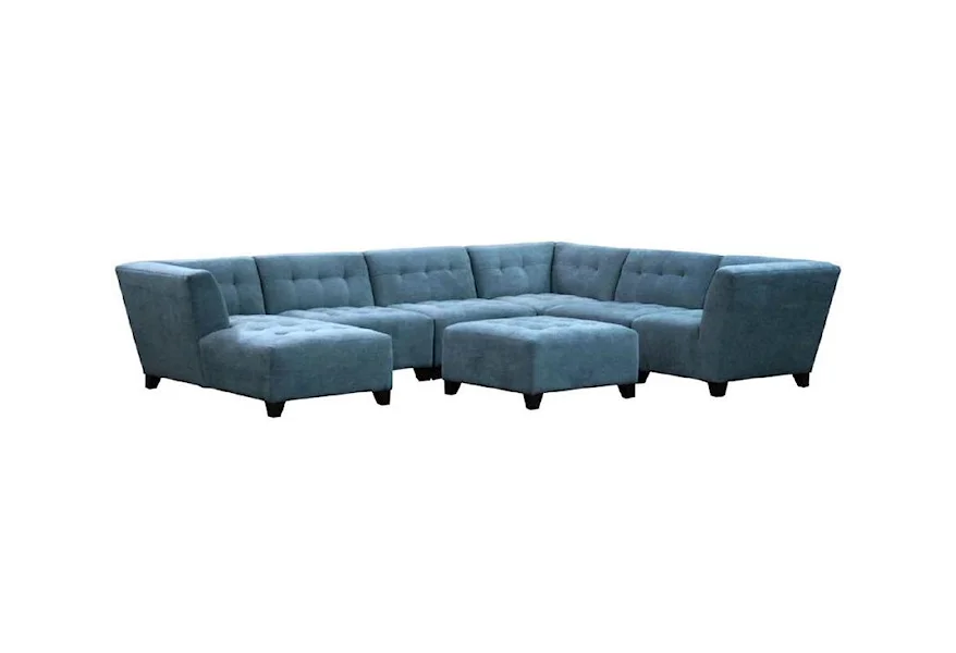 Belaire Contempary Sectional by Jonathan Louis at Fashion Furniture