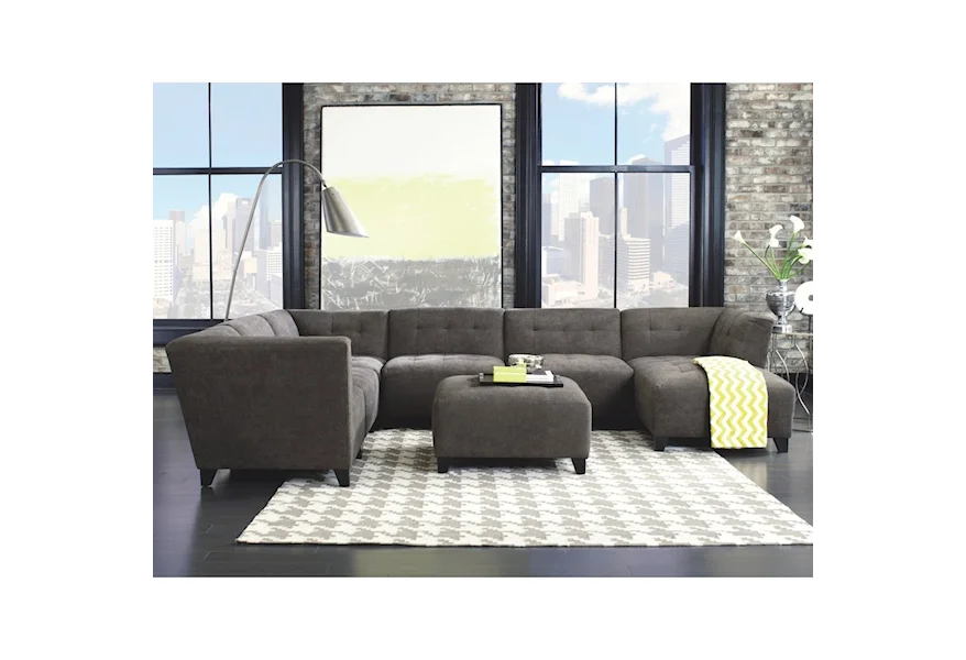 Belaire Contemporary Sectional  by Jonathan Louis at Fashion Furniture