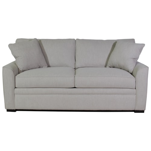 Transitional Full Sofa Sleeper with Pillow Top Mattress