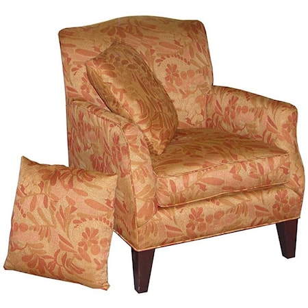 Accent Chair with 2 Toss Pillows