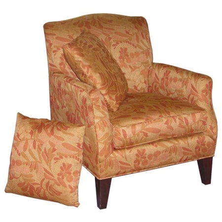 Accent Chair with 2 Toss Pillows