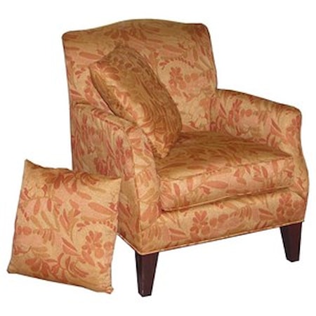 Accent Chair with 2 Toss Pillows