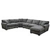 Jonathan Louis Choices Program 4-Pc Chaise Sectional w/ Pluma Plush Cushion