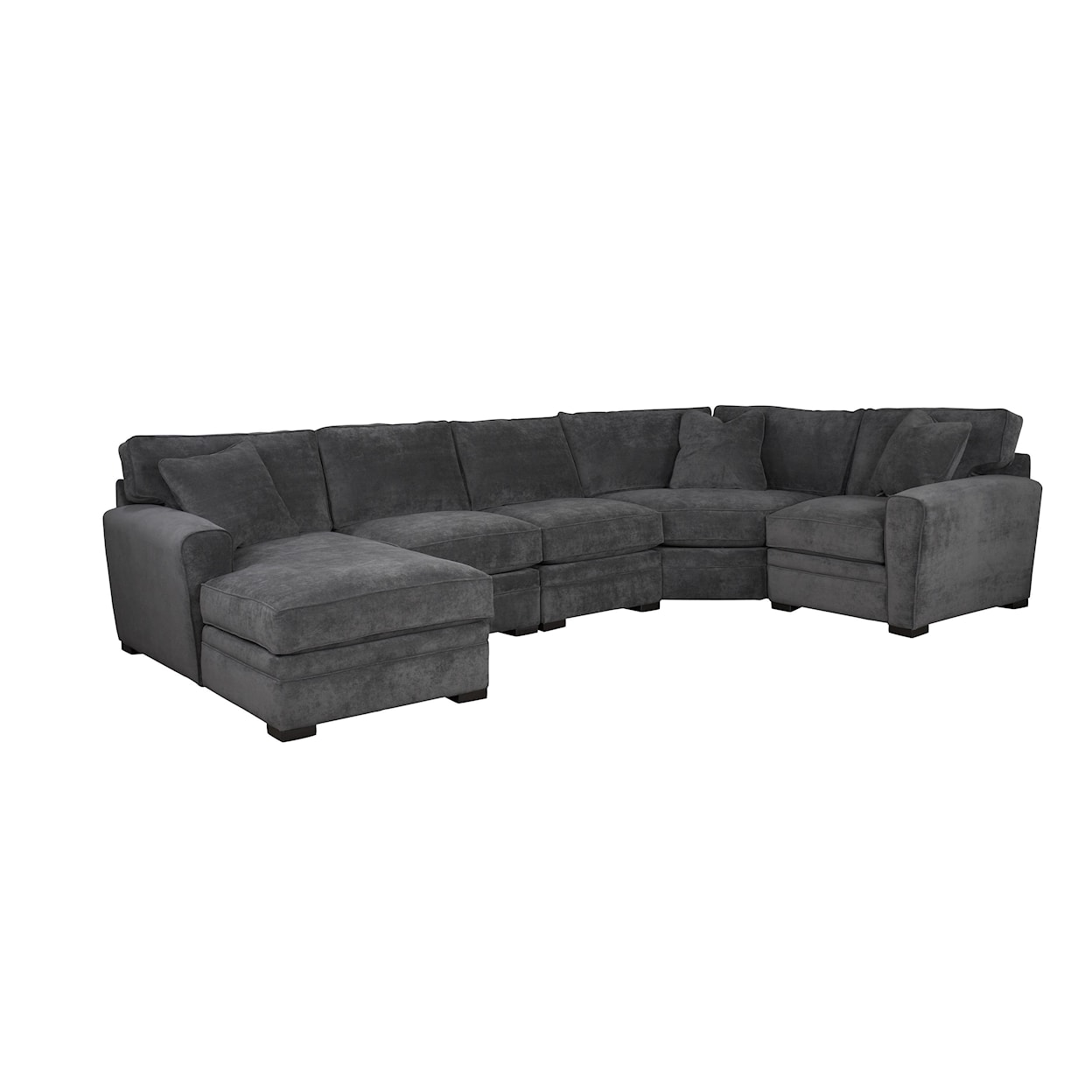 Jonathan Louis Choices Program 4-Pc Chaise Sectional w/ Pluma Plush Cushion