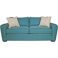 Casual Condo Sofa with Pluma Plush Cushions