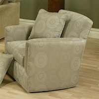 Contemporary Upholstered Chair with Pluma Plush Cushion