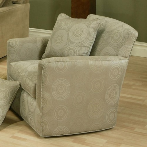 Contemporary Upholstered Chair with Track Arms