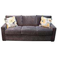 Contemporary Sofa with Pluma Plush Cushions