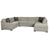 Jonathan Louis Choices - Juno 3-Pc Chaise Sectional w/ Pluma Plush Cushion