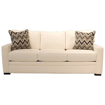 Sofa with Pluma Plush Cushions
