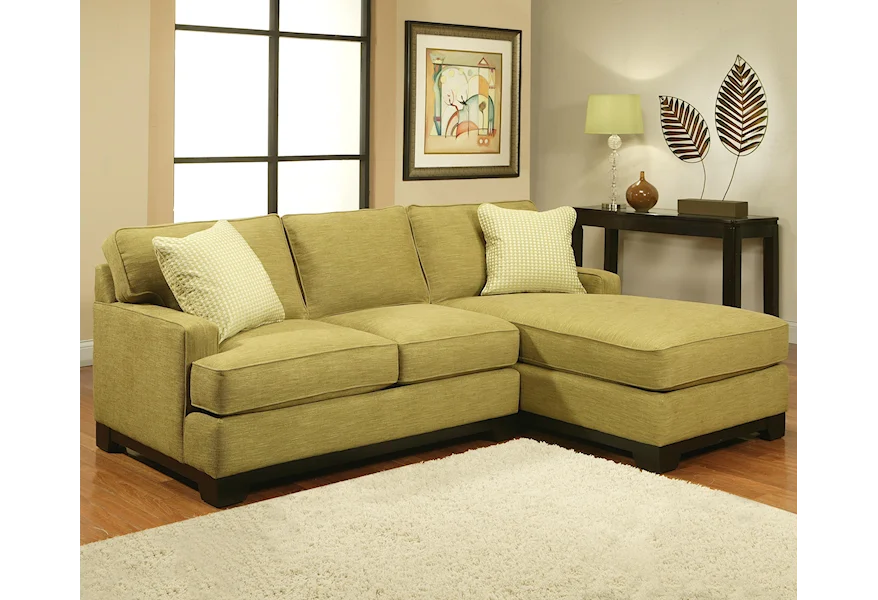 Choices - Kronos Sofa Chaise Sectional w/ Pluma Plush Cushion by Jonathan Louis at Morris Home
