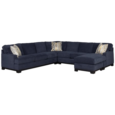 4-Piece Sectional with Chaise