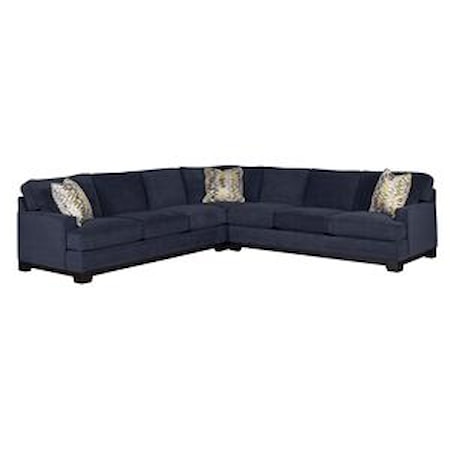 3-Piece Sectional with Pluma Plush Cushions