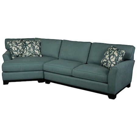 2-Piece Sectional with Pluma Plush Cushions