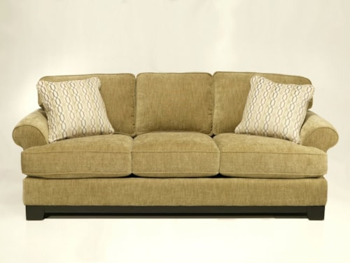 Casual Sofa with Pluma Plush Cushions