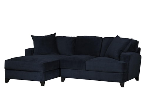 Casual-Contemporary 2 pc. Chaise Sectional Sofa
