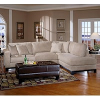 Contemporary L-Shaped Sectional with Chaise