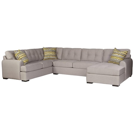 5-Seat Sectional Sofa w/ RAF Chaise