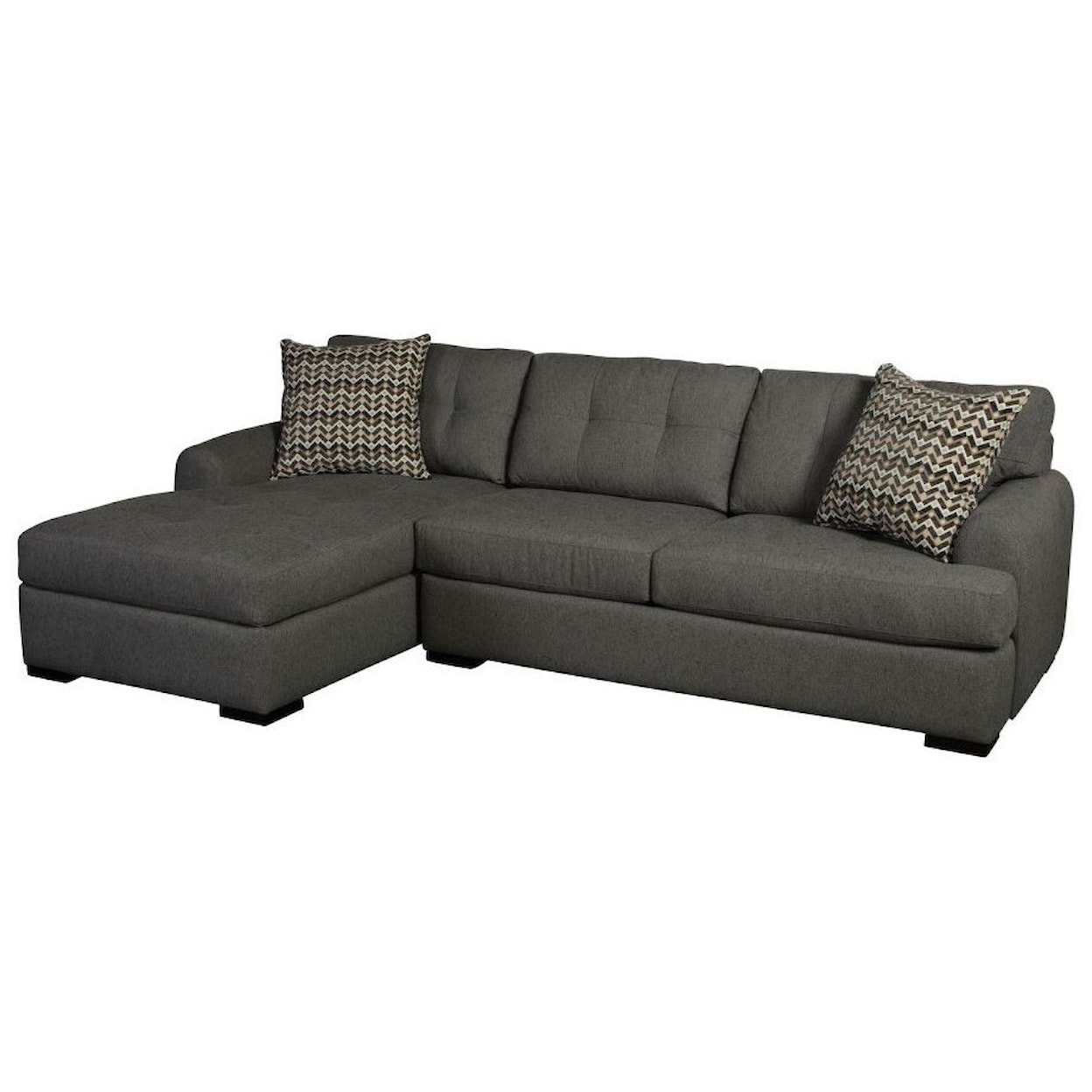 Jonathan Louis Crosby 3-Seat Chaise Sectional with LAF Chaise