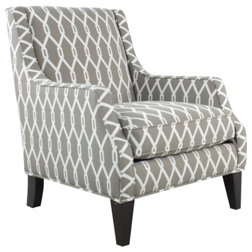 Contemporary Chair with Track Arms