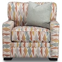 Modern Chair with Accent Pillow