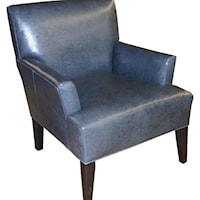 Accent Chair with Exposed Wood Legs