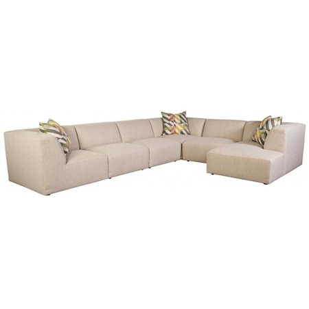 5-Seat Sectional Sofa w/ RAF Chaise