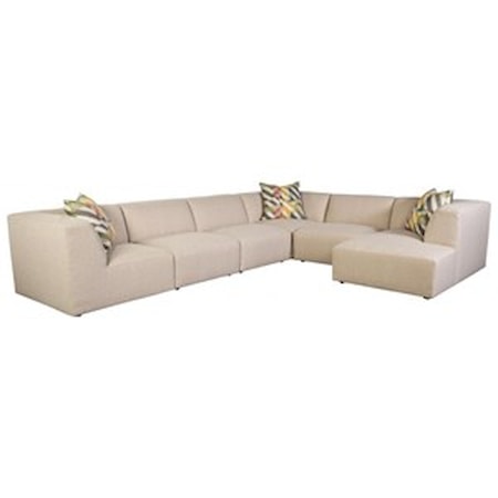 5-Seat Sectional Sofa w/ RAF Chaise