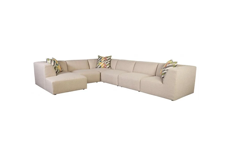 Finn 5-Seat Sectional Sofa w/ LAF Chaise by Jonathan Louis at Morris Home