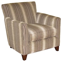 Casual Accent Chair with Tapered Feet