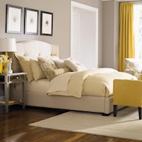 Transitional Full Button Tufted Upholstered Bed