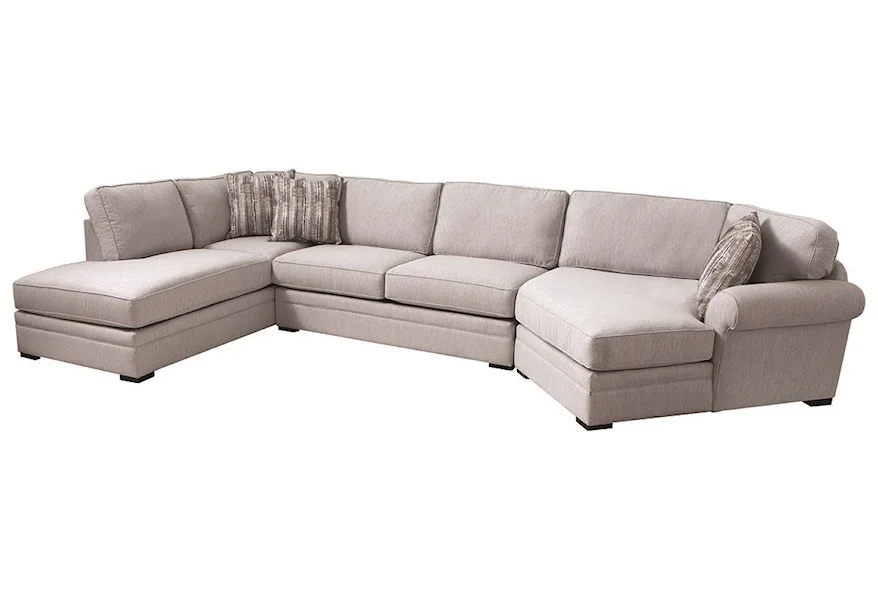 Hermes 3 Piece Sectional by Jonathan Louis at Darvin Furniture