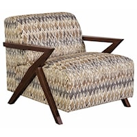 Mid-Century Modern Wood Accent Chair