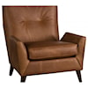 Jonathan Louis Jamison Leather Wing Accent Chair