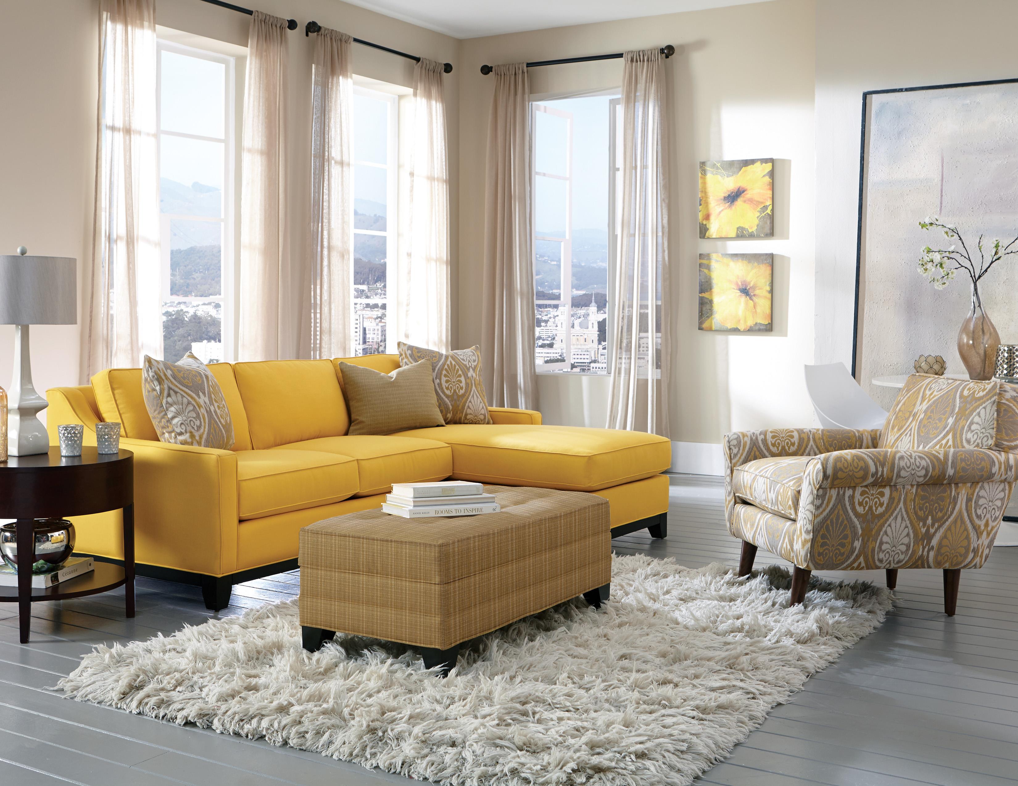 Contemporary Sofa with Chaise
